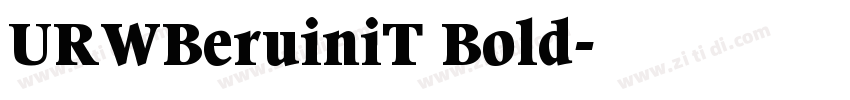 URWBeruiniT Bold字体转换